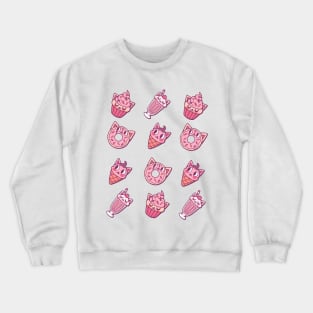 Cat Dessert Crewneck Sweatshirt